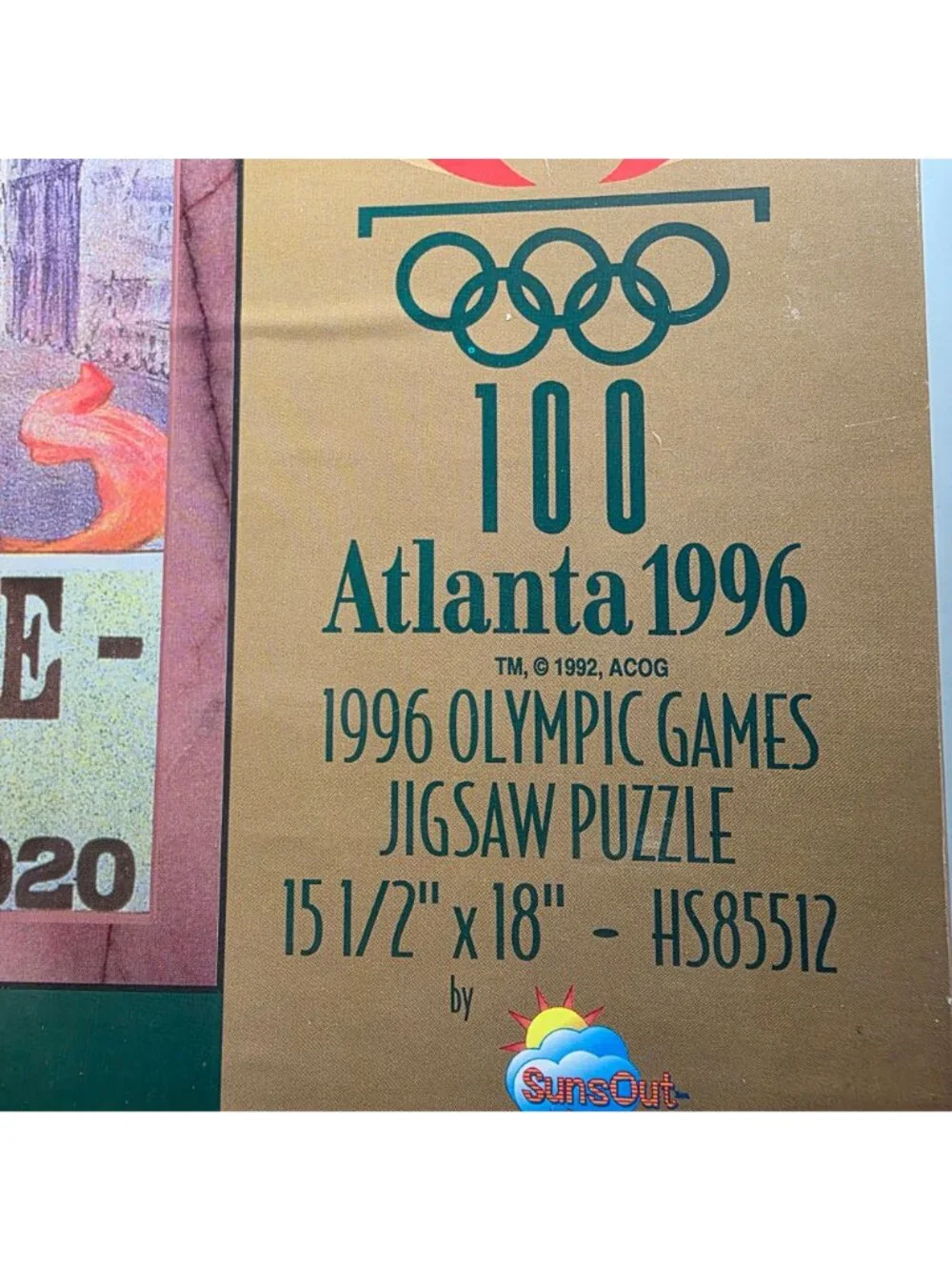 Set of two Olympic Games Jigsaw Puzzles Atlanta 1996  SunsOut new sealed